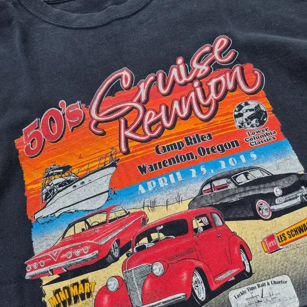 [BUNJANG] Gildan Classic Car Show Graphic T-Shirt / [M] 미국 카쇼 올드카 페스티벌 빈티지 그래픽 반팔 티셔츠