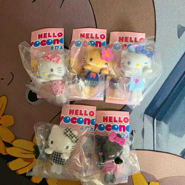 [BUNJANG] Sanrio Hello Kitty Hyokkonoeru Cup Holder Gacha Full Set of 5 (C-Pla Limited) / (정품)헬로키티 표코노루 컵걸이 가챠 5종 풀세트 씨플라 한정