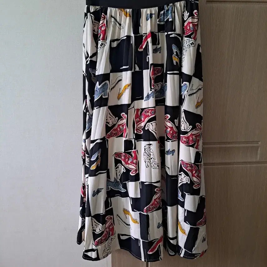 [BUNJANG] Patterned Long Skirt / 패턴 롱 스커트