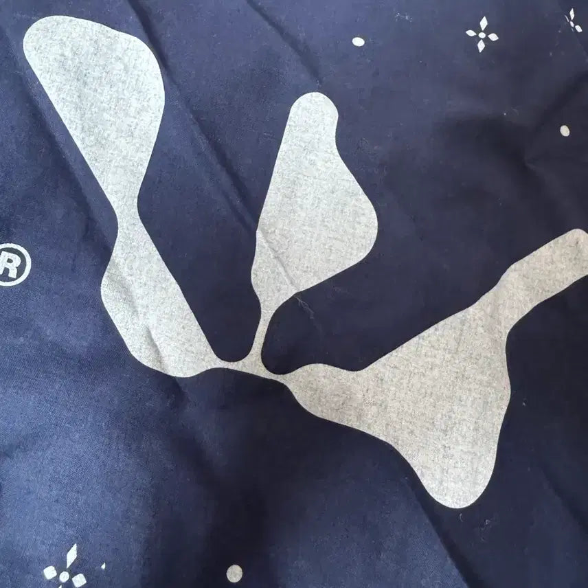[BUNJANG] Woos OHTH Logo Bandana Navy / 우즈 오오타트 로고 반다나 네이비