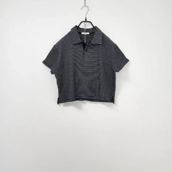 [BUNJANG] R2W Cropped Collar T-Shirt / R2W 알투더블유 크롭 카라 티셔츠55 66