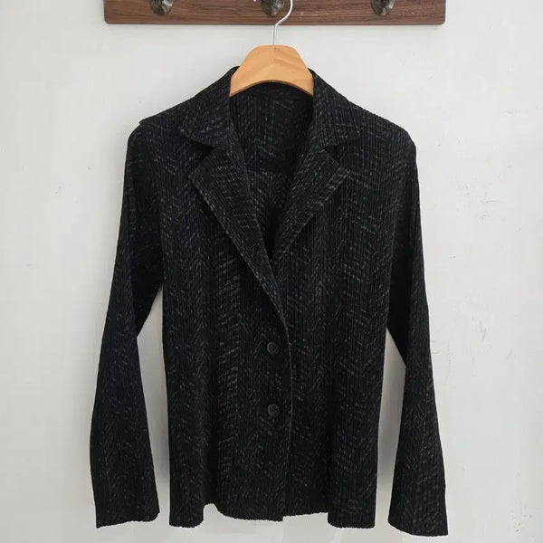 [BUNJANG] Issey Miyake Polyester Cardigan Black Size 3 / 이세이 미야케 가디건