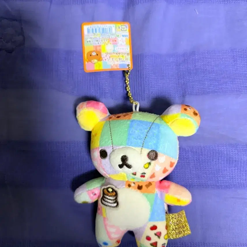 [BUNJANG] Rilakkuma Patchwork Keychain / 리락쿠마 패치워크 키링