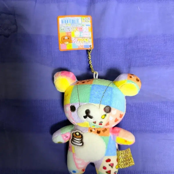 [BUNJANG] Rilakkuma Patchwork Keychain / 리락쿠마 패치워크 키링