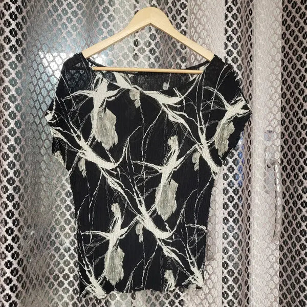 [BUNJANG] Pleated Floral Pattern Blouse / 플리츠블라우스