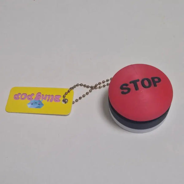 [BUNJANG] BlingPop Stop Button Keycap Clicker Keyring Bag Charm / 블링팝 스탑 버튼 키캡 클릭커 딸깍이 키링 가방고리