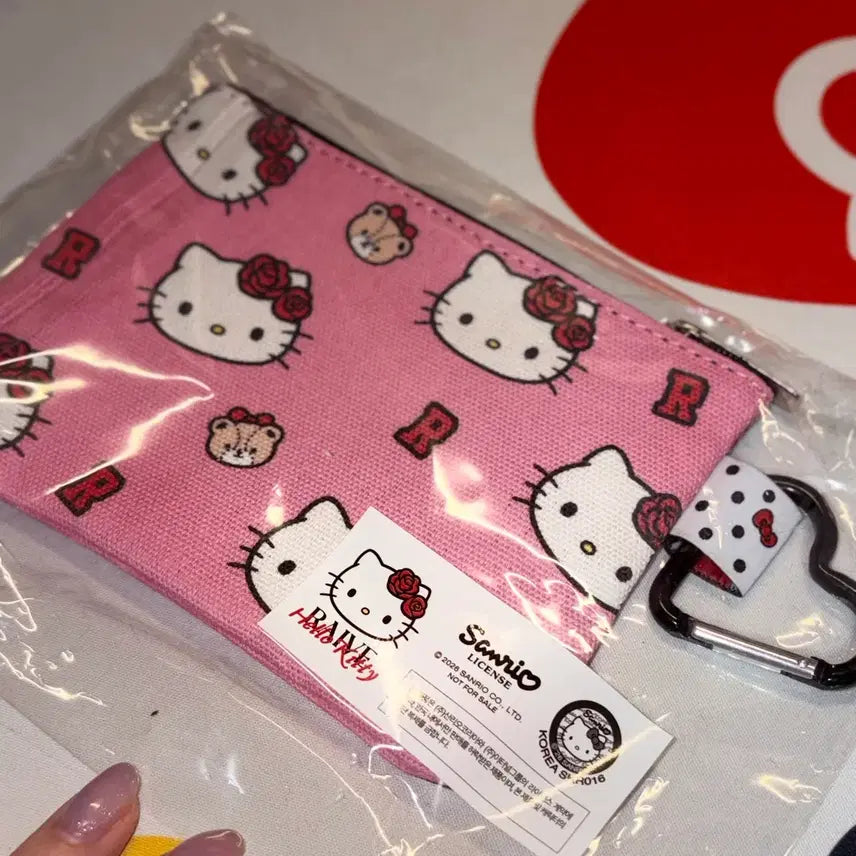 [BUNJANG] Lave Hello Kitty Pouch Keyring Card Holder (Sealed) / 레이브 헬로키티 파우치 키링 카드지갑 미개봉 새상품