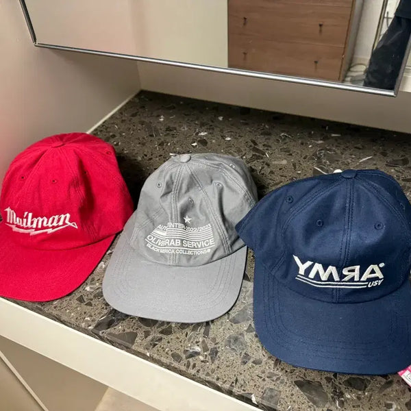 [BUNJANG] Olive Lab Service 3-Set Baseball Caps / 올리브드랩서비스 모자