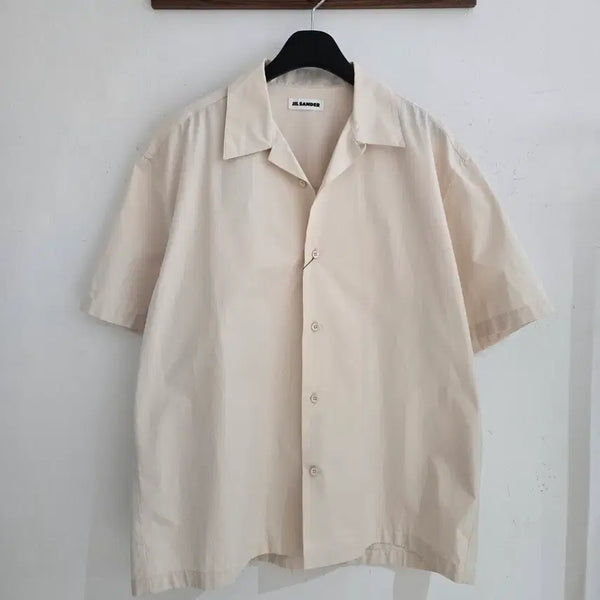 [BUNJANG] Jil Sander 2024 Beige Cotton Short Sleeve Shirt Size 40 / 질샌더 2024 반팔 셔츠