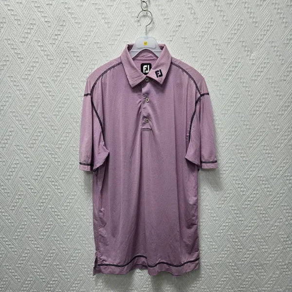 [BUNJANG] FootJoy Stretch Rib Golf Short Sleeve Shirt L / 파82 풋조이 골프 스트레치 라이즐 반팔 L