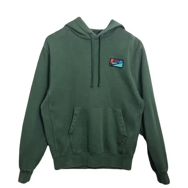 [BUNJANG] Nike Green Fleece Hoodie T-Shirt (Unisex) - Size S / NIKE 나이키 그린 기모 후드티셔츠 [S] 유니섹스/ 남녀공용
