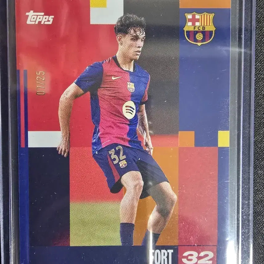 [BUNJANG] 2024 Topps Team Set Barcelona Héctor Fort Limited Edition Soccer Card #07/25 / 2024 탑스 팀셋 바르셀로나 헥토르 포트 25한정 축구카드