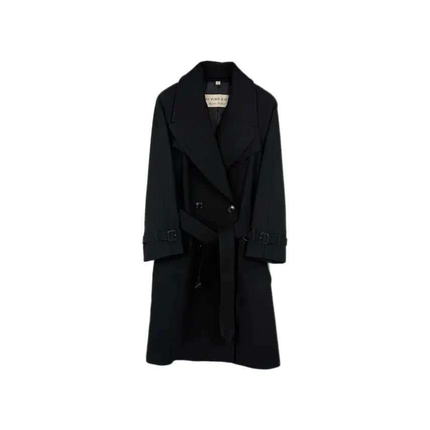 [BUNJANG] Burberry Cranston Wool Trench Coat Black 8004220 (Size 36) / [정품] 버버리 크랜스턴 울 트렌치 코트 블랙 8004220 (36)