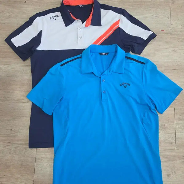[BUNJANG] Callaway Golf Spandex Collar T-shirts 2-Piece Set L100 / (일괄판매가) 겔러웨이 골프 스판  카라넥티셔츠  L100 2종세트