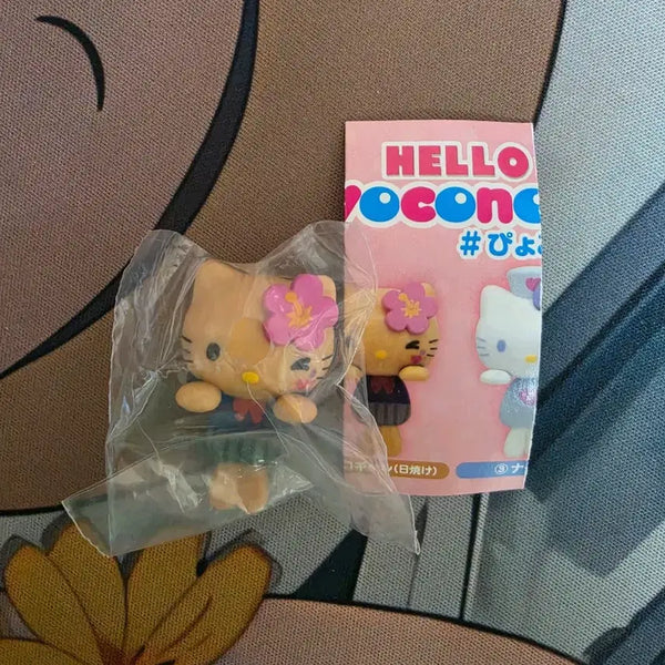 [BUNJANG] Sanrio Hello Kitty Hyokkonoru Cup Holder Gacha Sea Plaza Limited Edition Uniform / (정품)헬로키티 표코노루 컵걸이 가챠 씨플라 한정 교복