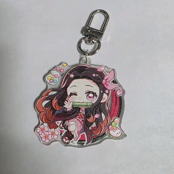 [BUNJANG] Demon Slayer Nezuko Acrylic Keychain / 귀멸의 칼날 네즈코 키링