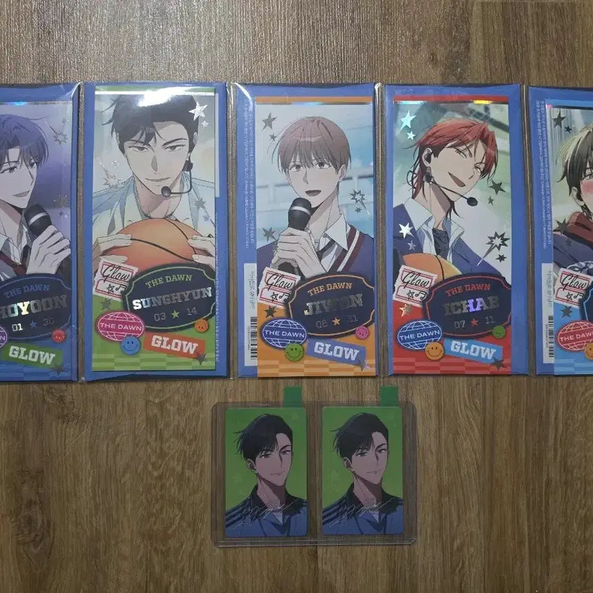 [BUNJANG] The New Six (TNSX) Pop-up Ticket Card Glow The Scene Kim Sung Hyun Lucky Draw Photocard Set / 망아살 팝업 티켓카드 글로우 더던 5종, 럭드 포카 김성현 2개