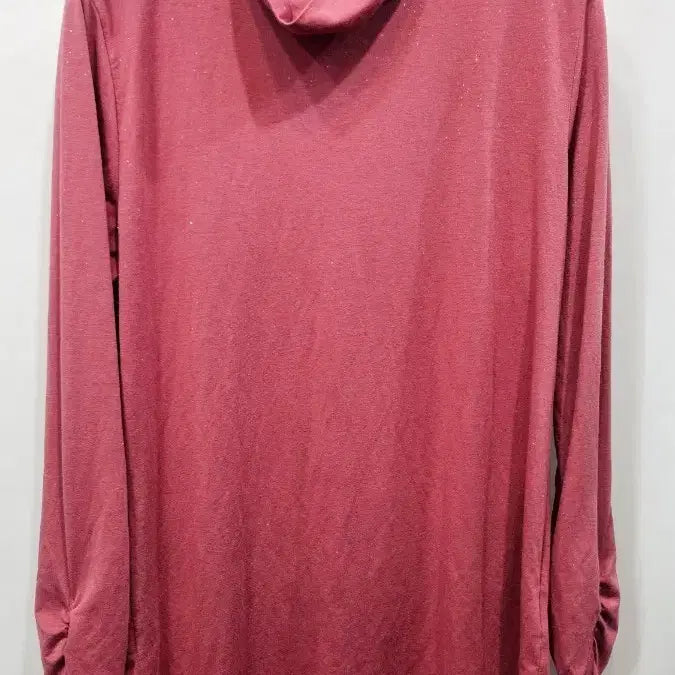 [BUNJANG] THEORIA Pink Glitter Turtleneck Long Sleeve Top LL / 일본 THEORIA 진핑크 반짝이  목폴라 긴팔티LL  sst