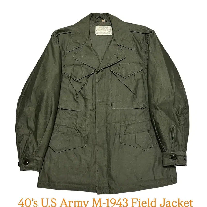 [BUNJANG] 1940s US Army M-1943 Field Jacket / 40s 미군 M-1943 필드자켓
