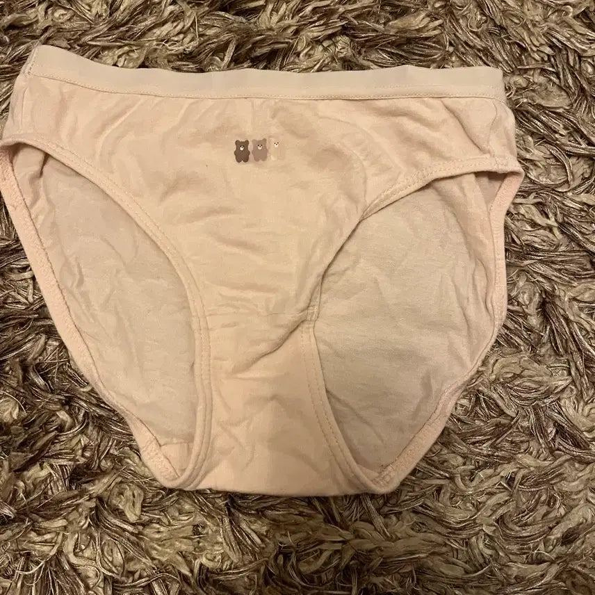 [BUNJANG] Women's Beige Bear Pattern Panties - Size 85 / 85 여성 속옷 베이지색 곰돌이 패턴 팬티
