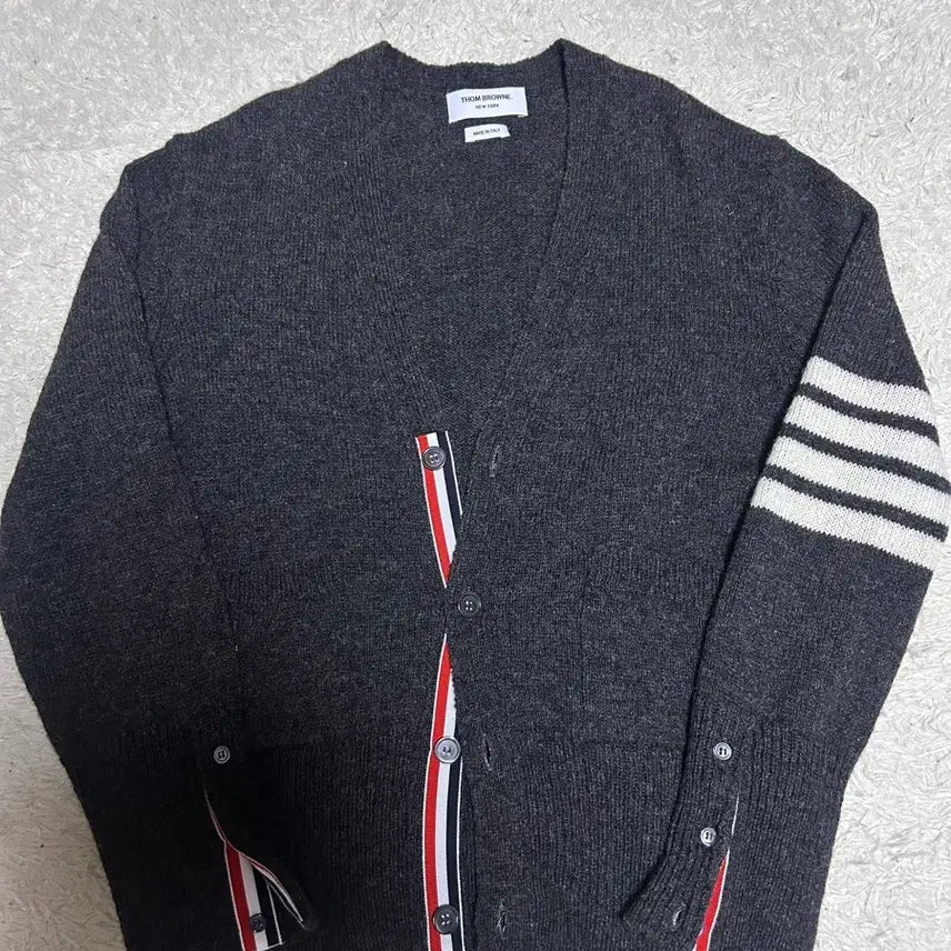 [BUNJANG] Thom Browne Shetland Cardigan Dark Grey / [새상품급, 4size] 톰브라운 셰틀랜드 가디건 다크그레이