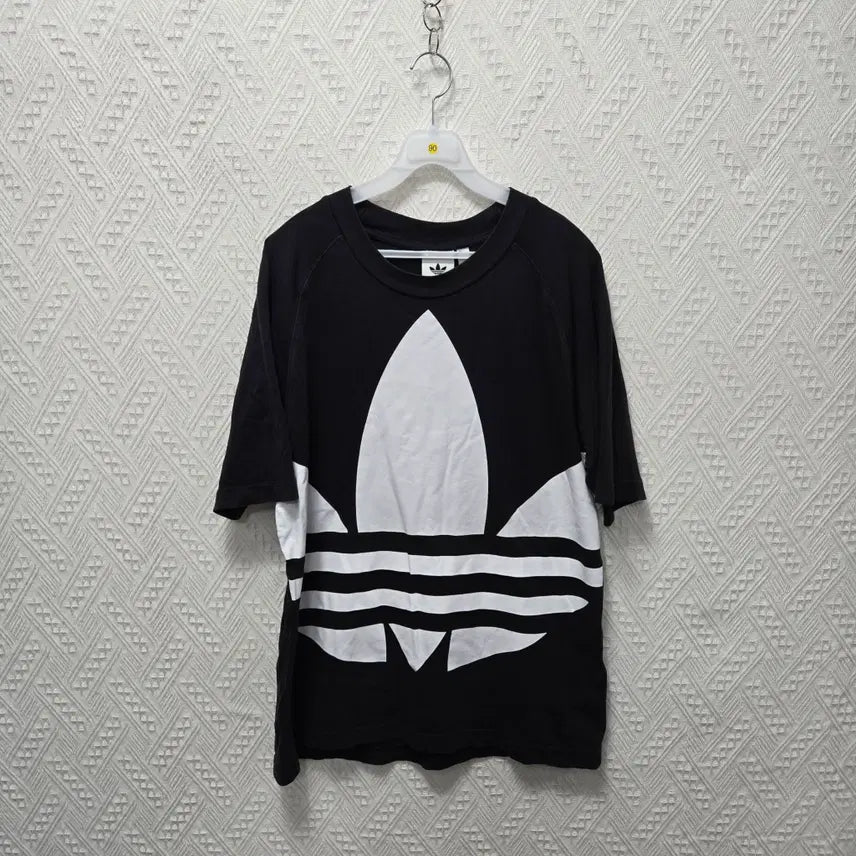 [BUNJANG] Adidas Trefoil Flame T-Shirt / 파90 아디다스 트레포일 불꽃 반팔 M