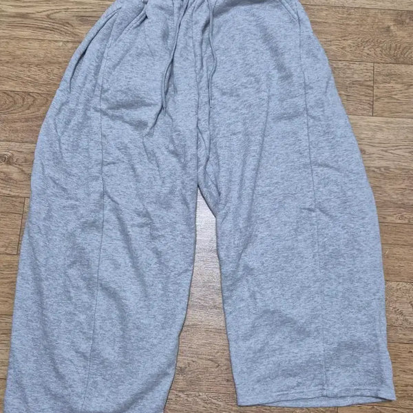 [BUNJANG] Gray Fleece Sweatpants / 그레이 기모 스웻팬츠