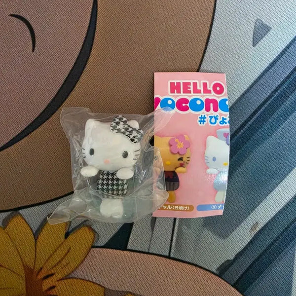[BUNJANG] Hello Kitty Hyokkonooru Cup Holder Gacha Cpla Limited Edition / (정품)헬로키티 표코노루 컵걸이 가챠 씨플라 한정 체크