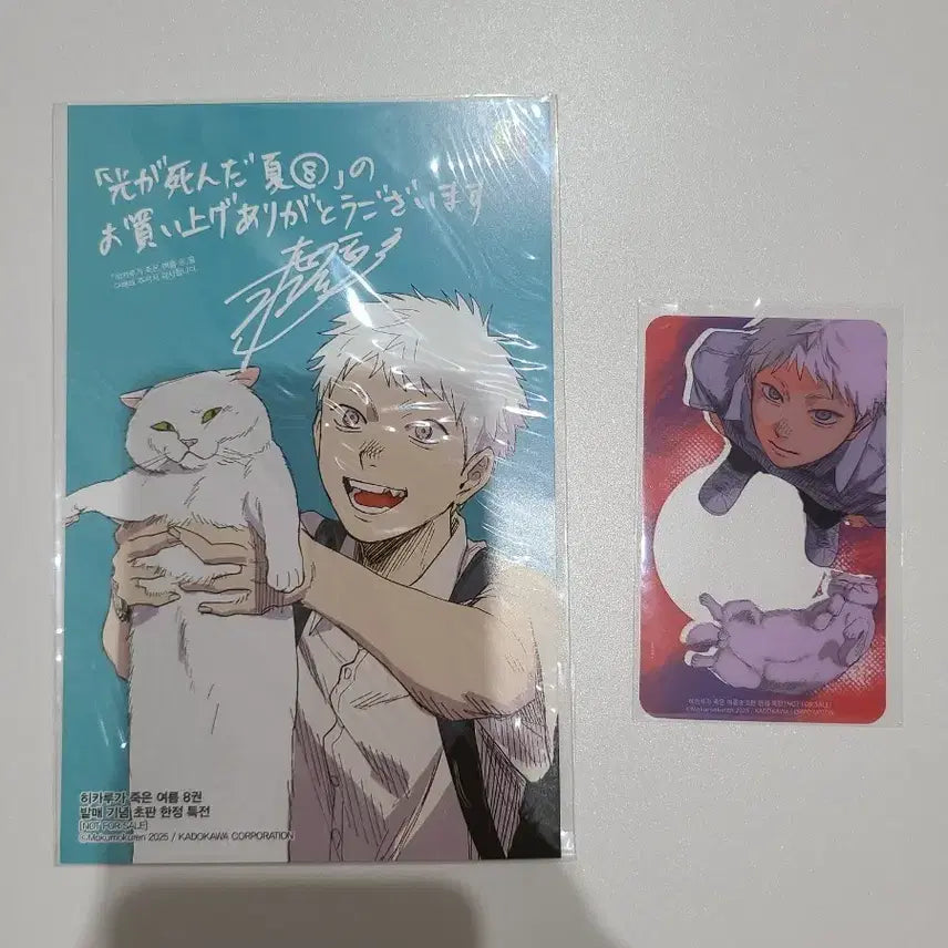 [BUNJANG] When Light Dies Vol. 8 First Edition Limited Special Edition / 히카루가 죽은 여름 8권 초판 한정 특전