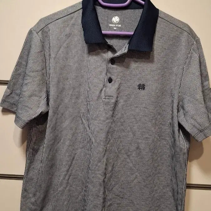 [BUNJANG] Kolon Men's Striped Short Sleeve T-Shirt Size 100 / 코오롱 남성 반팔 100