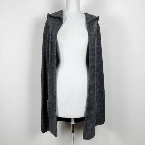 [BUNJANG] Theory Open Wool Long Cardigan / 띠어리/후드 오픈 울 롱 가디건 여2/라덴