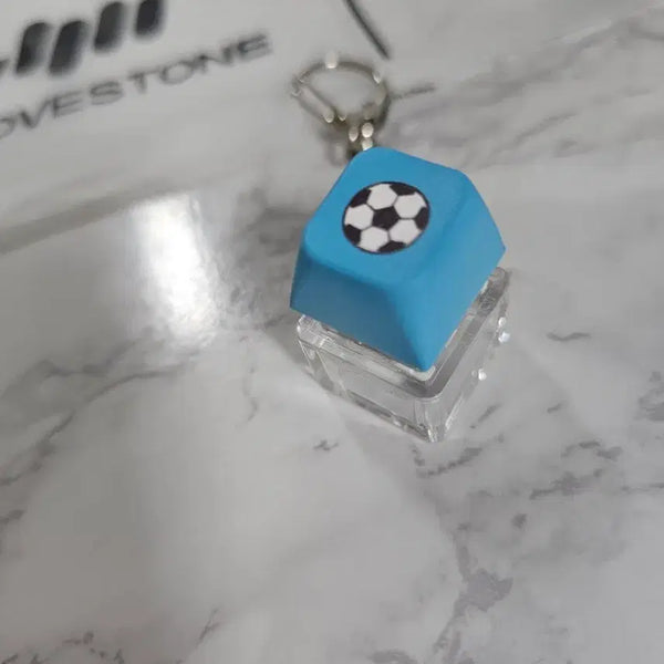 [BUNJANG] Football Keycap Keyring Bundle Set / 새상품-축구공 키캡키링 2개 일괄판매
