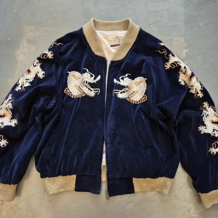 [BUNJANG] Vacation Paradise Velour Sukajan Jacket / L~XL>Vacation paradise 벨루어 스카잔 자켓