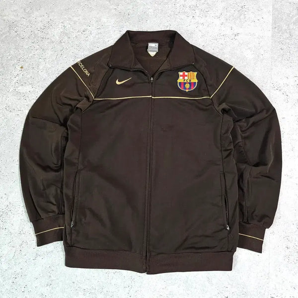 [BUNJANG] Nike Barcelona 08-09 Brown Training Jersey Jacket / 나이키 바르셀로나 08-09 브라운 트레이닝 져지 자켓