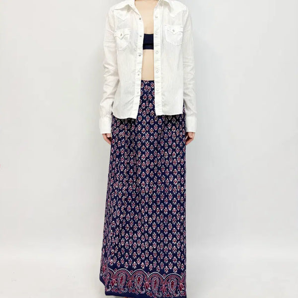 [BUNJANG] GANESH Ethnic Pattern Skirt / GANESH 에스닉 패턴 스커트