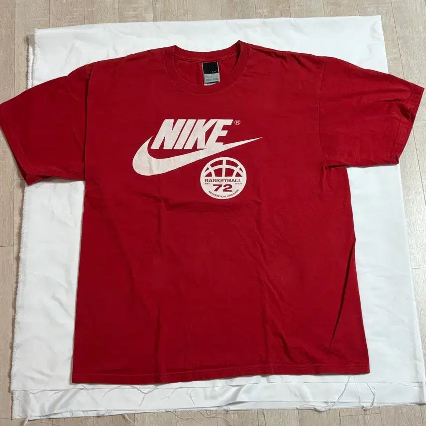 [BUNJANG] Nike Red Basketball Team T-Shirt (Size L) / 나이키 반팔티 L사이즈