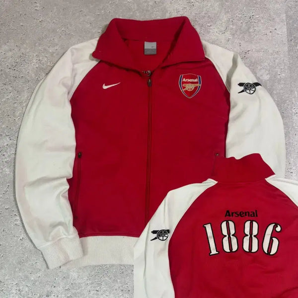 [BUNJANG] Nike Arsenal 06-07 Training Jersey Jacket / 나이키 아스날 06-07 트레이닝 흰빨 져지 자켓