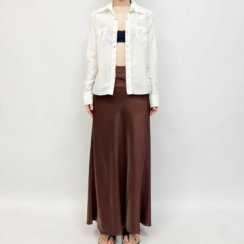 [BUNJANG] VIS Satin Skirt / VIS 새틴 스커트