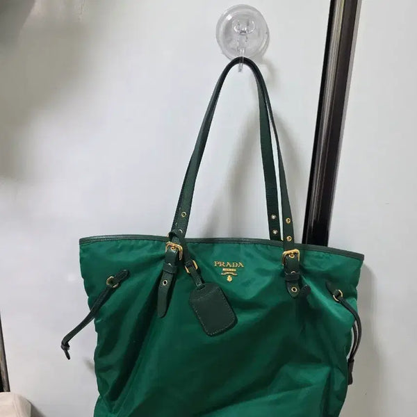 [BUNJANG] Prada Tessuto Tote Bag Green / 프라다 테수토 토트백 그린