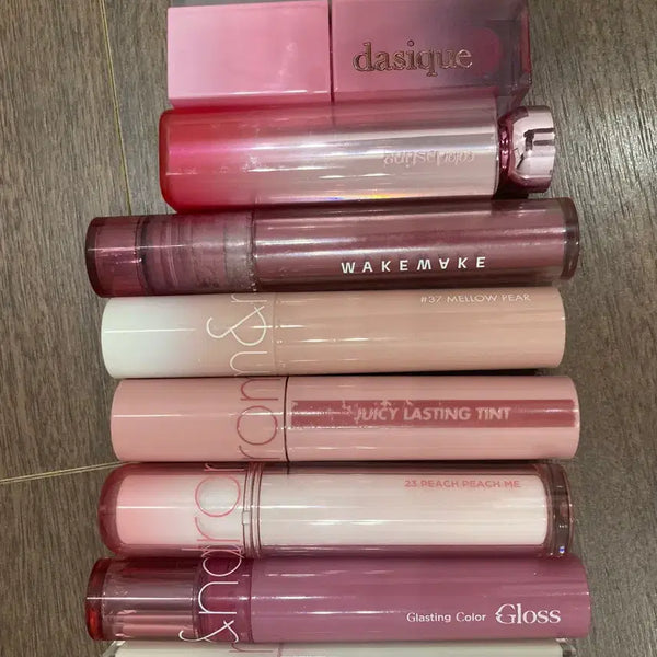 [BUNJANG] Rom&nd, WakeMake, Dasique Lip Tint Bundle Set (8 Types) / 롬앤 웨이크메이크 데이지크 틴트 일괄