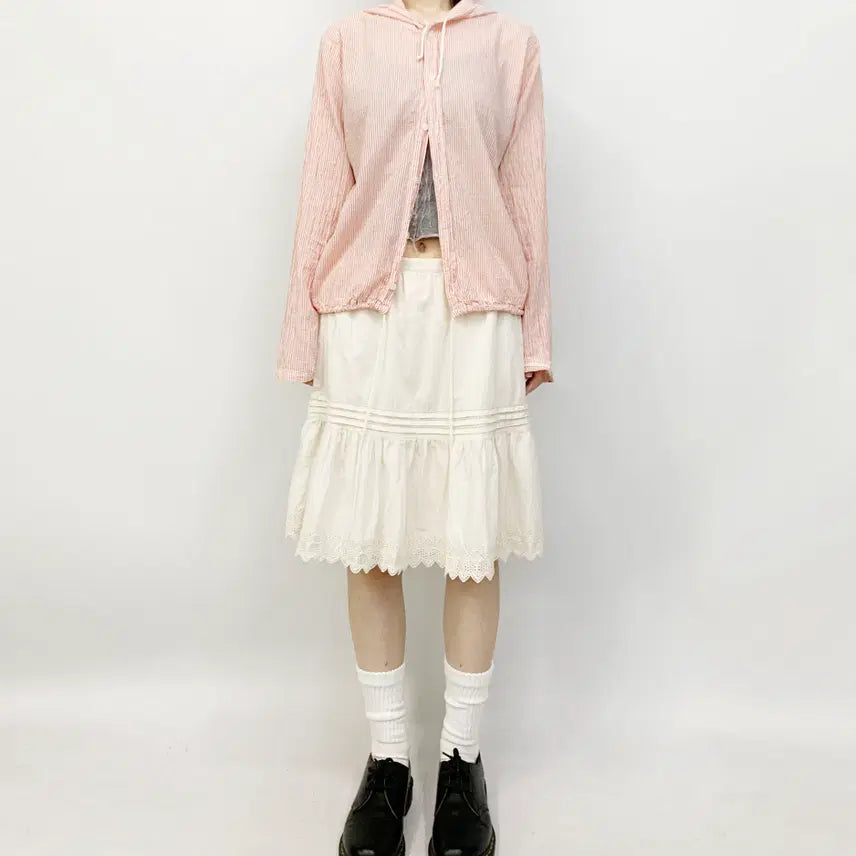[BUNJANG] John P Striped Hoodie Jacket / John P 스트라이프 후디 자켓