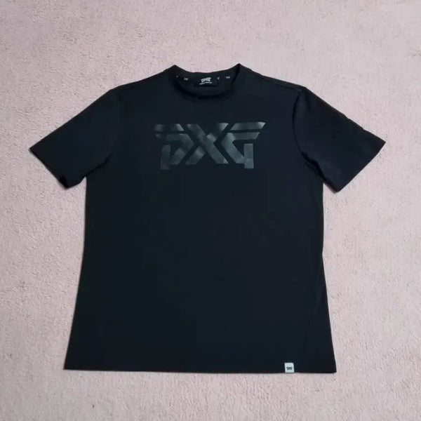 [BUNJANG] PXG Golf Black Logo Performance Short Sleeve T-Shirt / PXG 골프 반팔 티셔츠 90
