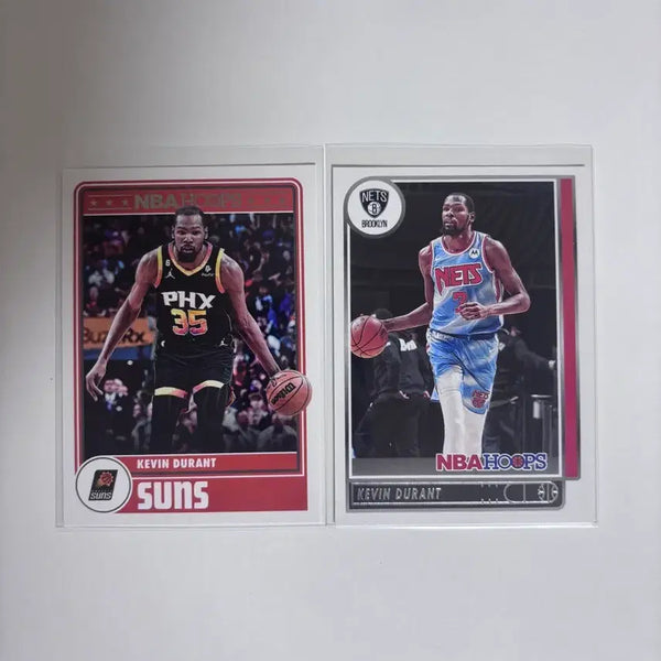 [BUNJANG] Kevin Durant Suns Nets Hoops Cards Lot / 케빈 듀란트 선즈 네츠 2장 훕스 카드 랏