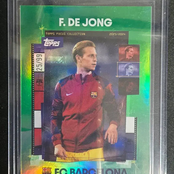 [BUNJANG] 2024 Topps Team Set Barcelona Frenkie de Jong 99-Limited Football Card / 2024 탑스 팀셋 바르셀로나 프랭키 데용 99한정 축구카드