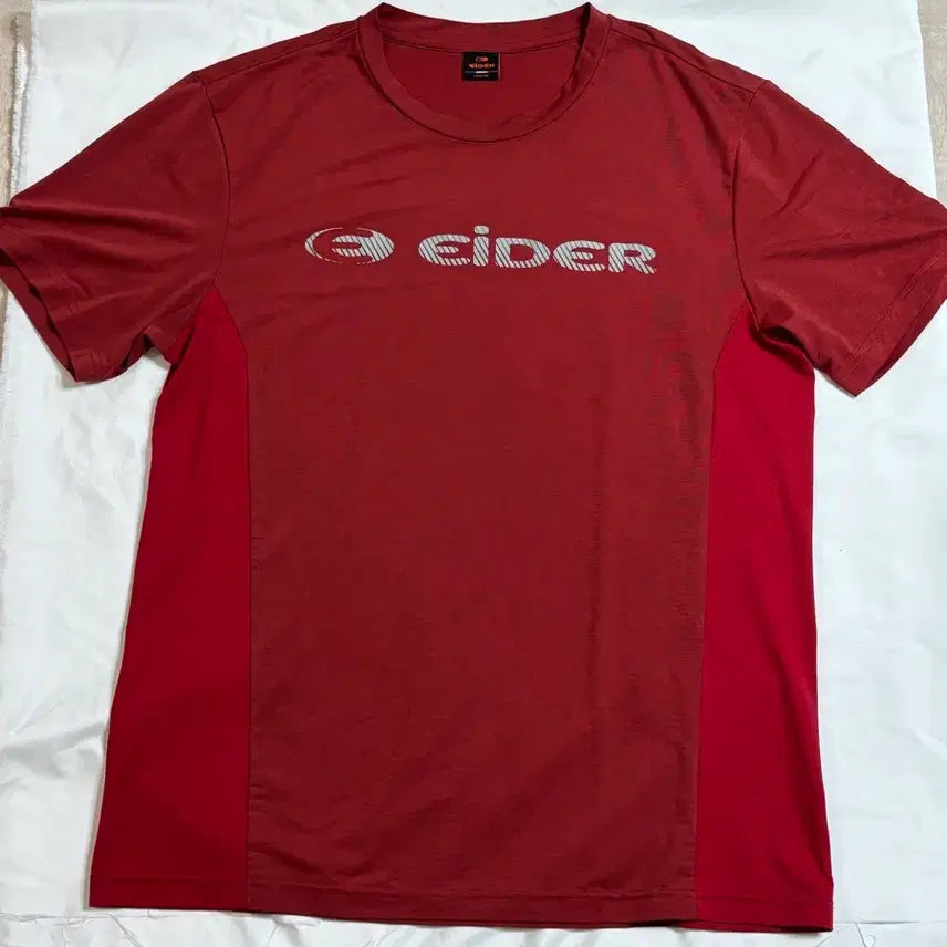 [BUNJANG] Eider Functional Round Short-Sleeve T-Shirt XXL (110) Red / 아이더 기능성 라운드 반팔티 XXL (110) 레드