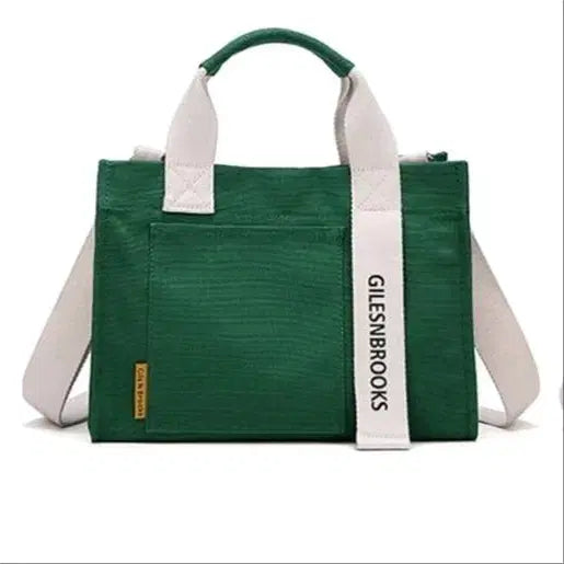 [BUNJANG] Zandar Lettering Pocket Crossbody Bag / 고급스런 S클래스 여성용 잔다르 레터링 포켓 그린 크로스백 판매해요