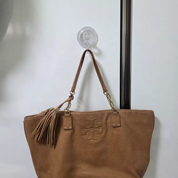 [BUNJANG] Tory Burch Tassel Tote Bag Brown / 토리버치 테슬 토트백 브라운