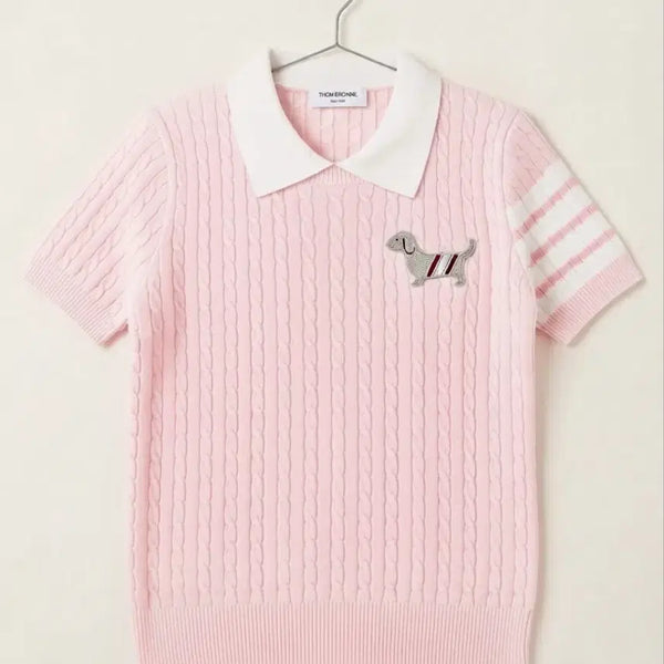 [BUNJANG] Thom Browne Women's Short Sleeve Knit (New) / 여자 반팔니트 여자반팔 톰브 새제품