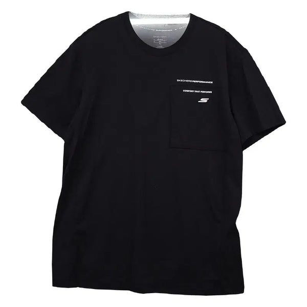 [BUNJANG] Skechers Black Logo Short Sleeve T-Shirt XL / 스케처스 블랙 로고 반팔티 XL