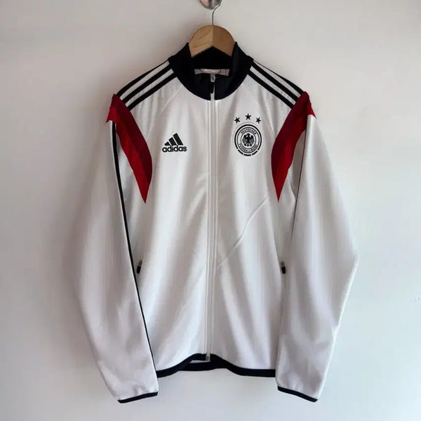[BUNJANG] Adidas 13-14 Germany White/Black Loose Fit Track Jersey / 아디다스 루즈핏 13-14 시즌 독일 흰검 트랙 져지